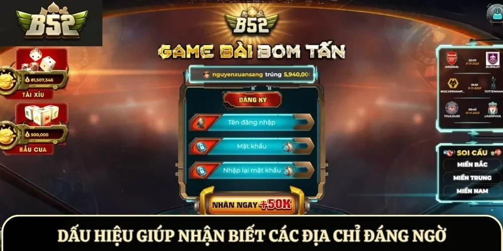 Dấu hiệu giúp nhận biết các địa chỉ đáng ngờ