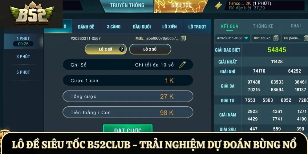 Lô Đề Siêu Tốc B52Club