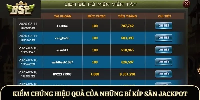 Kiểm chứng hiệu quả của những bí kíp săn Jackpot