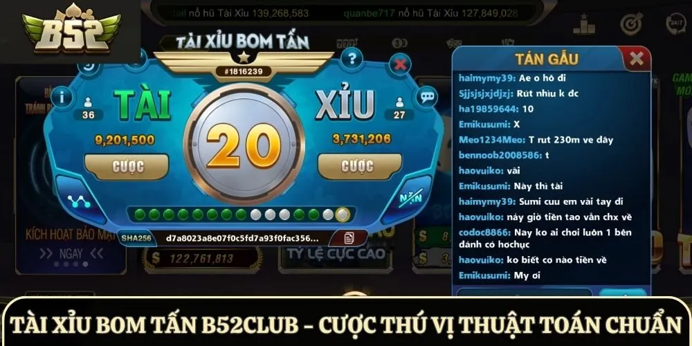 Tài Xỉu Bom Tấn B52Club